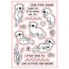 Cute Otter and Mini Fish Clear Stamps for Card Making DIY Scrapbooking Embossing Stencil Paper Crafts Cards Photo Album Decor Soft Rubber Words Stamp Have an Otterly Great Birthday view 1