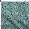 Spoonflower Fabric - Winter Mountains Ski Snowflake Blue Green Handdrawn Printed on Minky Fabric by The Yard - Sewing Baby Blankets Quilt Backing Plush view 2