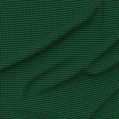 Spoonflower Fabric - Christmas Buffalo Plaid Check Green and Black Winter Small Scale Printed on Petal Signature Cotton Fabric by The Yard - Sewing Quilting Apparel Crafts Decor