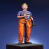 XINGCHANG Assembly Unpainted Scale 1/20 Modern Female Mechanic Crew 85Mm Historical Toy Resin Model Miniature Kit view 2