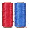 Waxed Thread, Wax String 2 Pack (Red + Dark Blue) Coated Cord Heavy Duty Polyester 284Yard 1mm 150D for Bracelets, Leather Craft Stitching Sewing, Book Binding, DIY Handcraft view 1