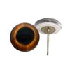 Brown Rabbit Hare Glass Eyes On Wire Pin Posts for Needle Felting Doll Making Supplies and Other Crafts (12mm) view 1