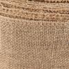 ZOENHOU 4 Inch Wide Fabric Burlap Ribbon, 54 Yards Brown Ribbon for Christmas, Arts, Crafts, Gift Wrapping, Wedding Events, Party and Home Decor view 3
