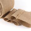 ZOENHOU 4 Inch Wide Fabric Burlap Ribbon, 54 Yards Brown Ribbon for Christmas, Arts, Crafts, Gift Wrapping, Wedding Events, Party and Home Decor view 4