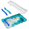 Ovelur Tray Handle Coaster Resin Molds, 4 Pcs Epoxy Resin Coaster Molds for Resin Casting with 6 Pcs Gold Foil Glitter, Silicone Brushes for Tray Dishes Storage DIY Artcraft Project Gift Making view 2