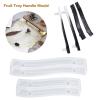 Ovelur Tray Handle Coaster Resin Molds, 4 Pcs Epoxy Resin Coaster Molds for Resin Casting with 6 Pcs Gold Foil Glitter, Silicone Brushes for Tray Dishes Storage DIY Artcraft Project Gift Making view 3
