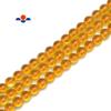 JM Design Natural Grade AAA Citrine Smooth Round Beads Size 10mm 15.5" Strand for Jewelry Making view 2