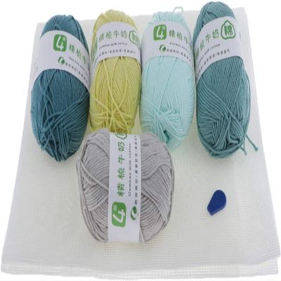 1set Blank Mesh Canvas DIY Kit Tool Embroidery Rugs Carpets Hooking DIY Material