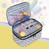 Luxja Double-Layer Sewing Accessories Organizer, Sewing Supplies Organizer for Needles, Thread, Scissors, Measuring Tape and Other Sewing Tools, Large/Polka Dots view 2