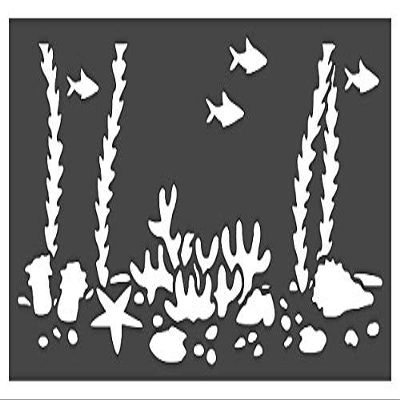 Nautical Stencil 1-5x11 inch Custom Cut Reusable Stencil Drawing Template Flexible Clear Plastic Sheets 0.15mm Thick SL-1123