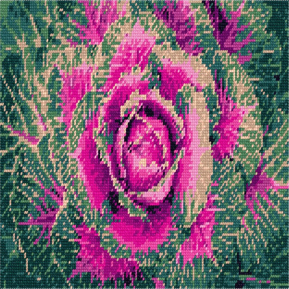 Pepita Needlepoint kit: Kale, 12" x 8"