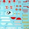 Decal Red Snake: Soviet P-39 Aircobras and Stencils 1/72 Scale Foxbot 72-014 - Model Kit view 2