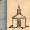 Church Rubber Stamp, Old-Fashioned, Country Scenery Series view 1