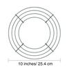 BBTO 3 Pieces 10 Inch Wire Wreath Frame Metal Green Round Wreath Form Holiday Wire Ring for Easter Wreaths Making Supply Floral Arrangements Door DIY Craft Weddings Outdoor Home Decor view 2