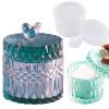 Silicone Crystal Box Resin Mold with Lid and Bird Handle Shape Mold for Epoxy Resin Jewelry Storage Bottle Jar Trinket Containers Candle Holder DIY Crafts Supplies Resin Kit Home Decor Gift view 1