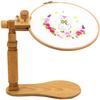 Rotated Embroidery Frame Stand, Wooden Embroidery Frame Rotatable Hoop, for Most Size Art Craft Handy Sewing Christmas Decorations of Hoops (1) view 4
