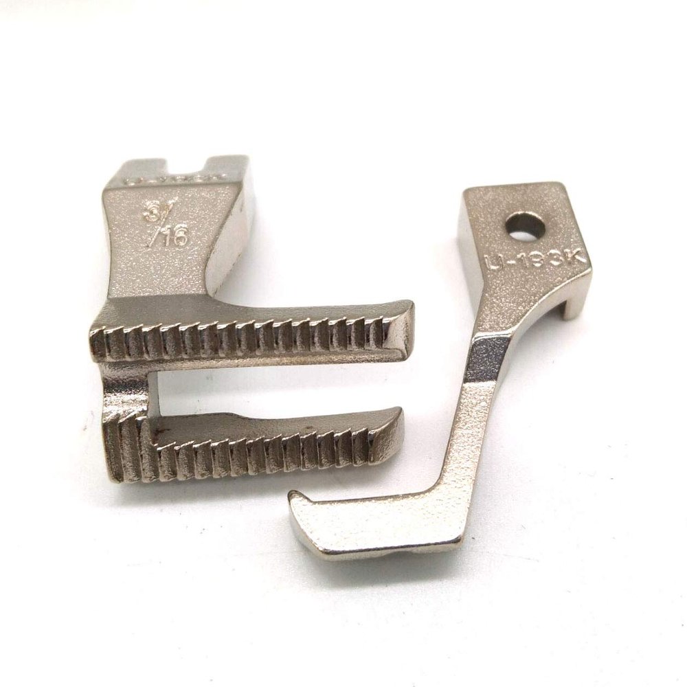 LNKA 1SET Welting Foot Set #U192L+U193K for Juki DU-141 DU-1181 Walking Foot Sewing Machine (3/16(5mm))