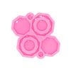 Shiny Glossy Octagon-Circle Earrings Mold DIY Epoxy Silicone Molds Earring Palette Jewelry Resin Silicone Casting Molds Earring Keychain Pendant Jewelry Making Tools view 1