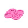 Shiny Glossy Octagon-Circle Earrings Mold DIY Epoxy Silicone Molds Earring Palette Jewelry Resin Silicone Casting Molds Earring Keychain Pendant Jewelry Making Tools view 3