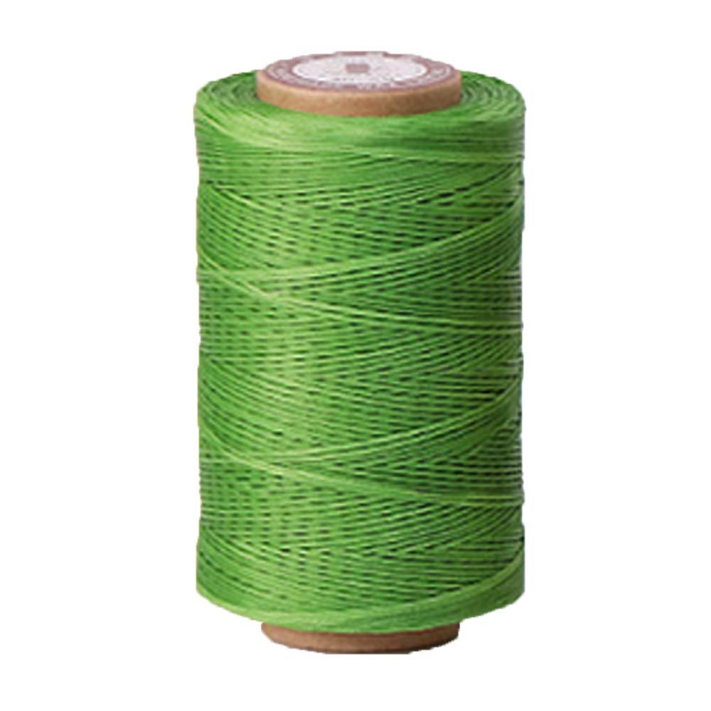 2PCS 150D Colorful 284Yards Leather Sewing Waxed Thread-Practical Long Stitching Thread for Leather Craft DIY/Bookbinding/Shoe Repairing/Leather Projects 36 Colors (#29-Green)
