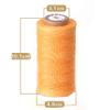 2PCS 150D Colorful 284Yards Leather Sewing Waxed Thread-Practical Long Stitching Thread for Leather Craft DIY/Bookbinding/Shoe Repairing/Leather Projects 36 Colors (#29-Green) view 3