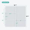 Dunwell 12x12 Scrapbook Page Protectors, 4x6 Photo Sleeves & Photo Album Refill Pages, 50-Pack Horizontal Layout, Holds 600 Pictures, Fits 12x12 3-Ring & D-Ring Albums, Compatible with Pioneer & WRMK view 3