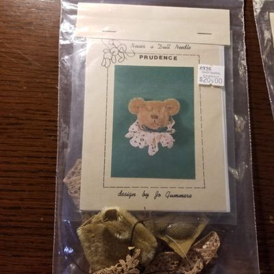 Never A Dull Needle"Prudence" Bear Head kit by Jo Gummers