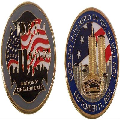 F.D.N.Y. September 11, 2001 Collectible Challenge Coin/Logo
