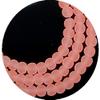 100 Czech Frosted Sea Glass Round/Rocaille Beads Matte - Light Salmon 4mm for Jewelry Making Bracelets Necklaces Supplies for DIY Crafts Handmade Bracelets Beadwork view 1