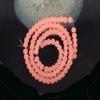 100 Czech Frosted Sea Glass Round/Rocaille Beads Matte - Light Salmon 4mm for Jewelry Making Bracelets Necklaces Supplies for DIY Crafts Handmade Bracelets Beadwork view 3