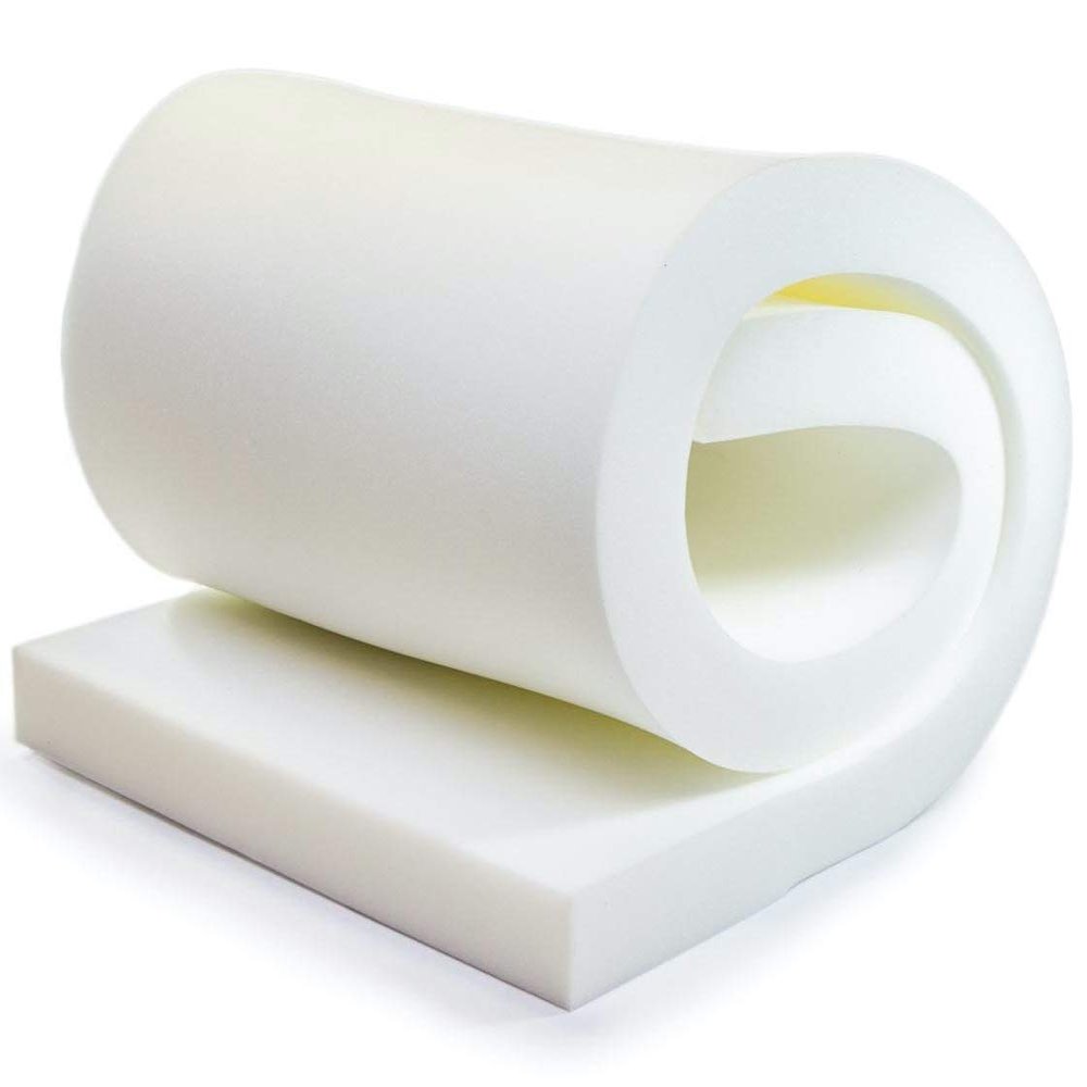 QOMFY 4" Height x 30" Width x 78" Length 1.8 Density 44ILD (Firm) Upholstery Foam Cushion Made in USA