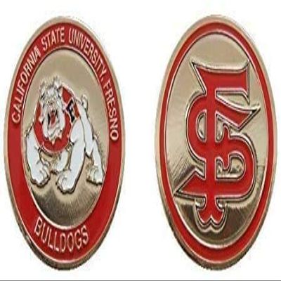 California State University Fresno Bulldogs Collectible Challenge Coin - Logo Poker -Lucky Chip