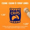 Bag of Potato Chips Snack Rubber Stamp for Stamping Crafting Planners - 1-1/4 Inch Large view 2