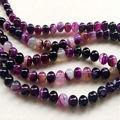 LKBEADS 1 Strand Natural Purple Agate Beads, Purple Agate Smooth Round Balls, 8.5mm, 14 Inch Code-HIGH-17091