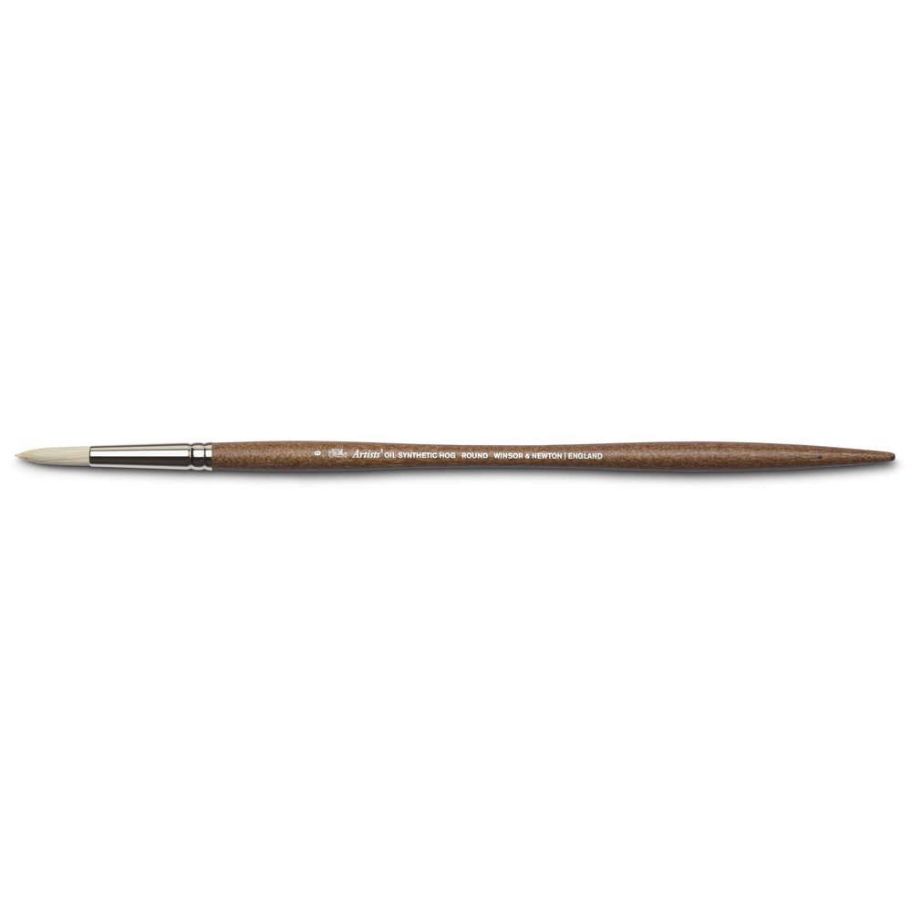 Winsor & Newton Artists' Oil Synthetic Brush, Round #6