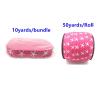 DUO ER 10yards Stretchy Pug Dog Paw Printed Fold Over Elastic Ribbon Webbing for Girls Hair Tie Hair Sewing Accessory Decoration view 2