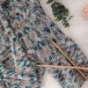 3 Rolls of Wool Yarn, Soft Worsted Yarn Rainbow Gradient Color DIY Baby Knit Woolen Shawl Scarf Sweater Sweater Crochet Supplies (Green + Dark Purple) view 4