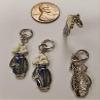 1 Blue Golf Bag Golf Clubs Silver 30mm. Bead Charm Pendant R715 for Jewelry Making Bracelets Necklaces Supplies for DIY Crafts Handmade Bracelets Beadwork view 2