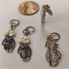 1 Blue Golf Bag Golf Clubs Silver 30mm. Bead Charm Pendant R715 for Jewelry Making Bracelets Necklaces Supplies for DIY Crafts Handmade Bracelets Beadwork view 3