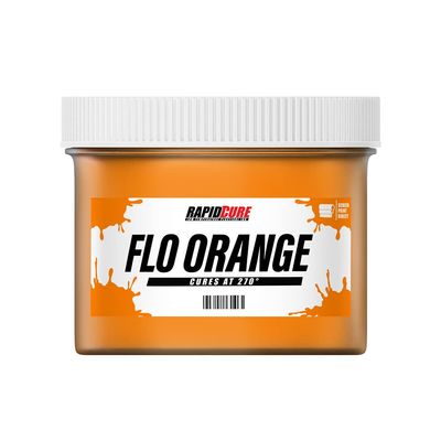 Rapid Cure Screen Printing Ink Fluorescent Orange (Gallon - 128oz.) - Plastisol Ink for Screen Printing, Fast Curing Fabric Paint - Screen Print Direct, USA Made
