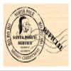 P125 Santa Claus Postmark - North Pole Latitude Rubber Stamp HO HO HO view 1