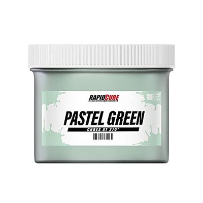Rapid Cure Pastel Green Plastisol Screen Printing Ink (5 Gallon - 640oz.) - Low Temp. Plastisol Screen Printing Ink, Fast Curing Plastisol Ink by Screen Print Direct - Shirt Printing Ink for Silk