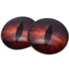 Striking Red Galaxy Dragon Glass Eyes for Art Dolls, Sculptures, Props, Masks, Fursuits, Jewelry Making, Taxidermy, and More (8mm) view 1