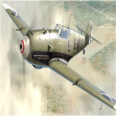 AZ Model AZM7660 1/72 German Air Force Messerschmitt Bf109E-3 Condor Legislations Spanish Sky Plastic Model