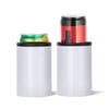 PYD Life 4 Pack 12 OZ Sublimation Blanks Can Insulator White Stainless Steel Can Cooler Beer Holder for Tumbler Press Sublimation Oven Printing view 4