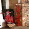 Barn Star Merry Christmas Stencil Kit for Porch Sign, Reusable, Farmhouse Sign Art for Painting Wood, Windows, or Craft Projects, Decorative, DIY view 4