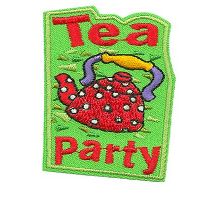 12 Pieces 2" Activity Scouts Applique Fun Patch - Tea Party (ADV-S-S-0928)