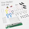 H&W 35PCS 5mm Fuse Beads Boards, Large Clear Pegboards Kits, with Gift 4 Lroning Paper & Parts & Bases (WA3-Z16) view 4