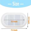 Silicone Resin Molds, Oval Dish Epoxy Resin Silicone Molds, Dishes Plate Casting Mold for DIY Soap Dish, Home Decoration, Jewelry Tray view 2