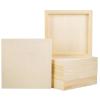 ADXCO 8 Pack Wood Panels 8 x 8 Inch Unfinished Wood Canvas Wooden Panel Boards for Painting, Pouring, Arts Use with Oils, Acrylics view 1